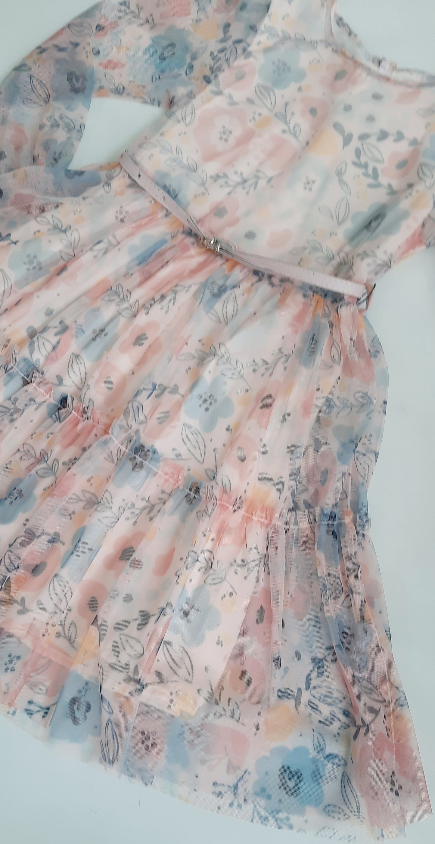 Lucy Floral Chiffon Girls Dress