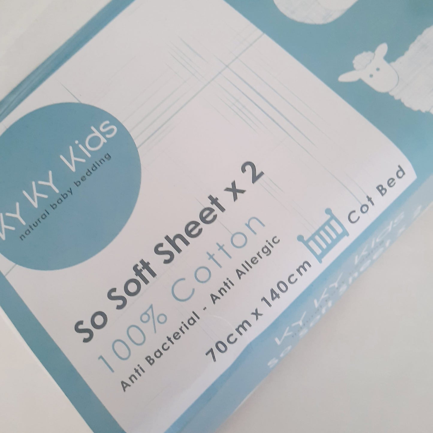 Cotbed "So Soft" Fitted Sheets 2 Pack - 70 x 140 cm