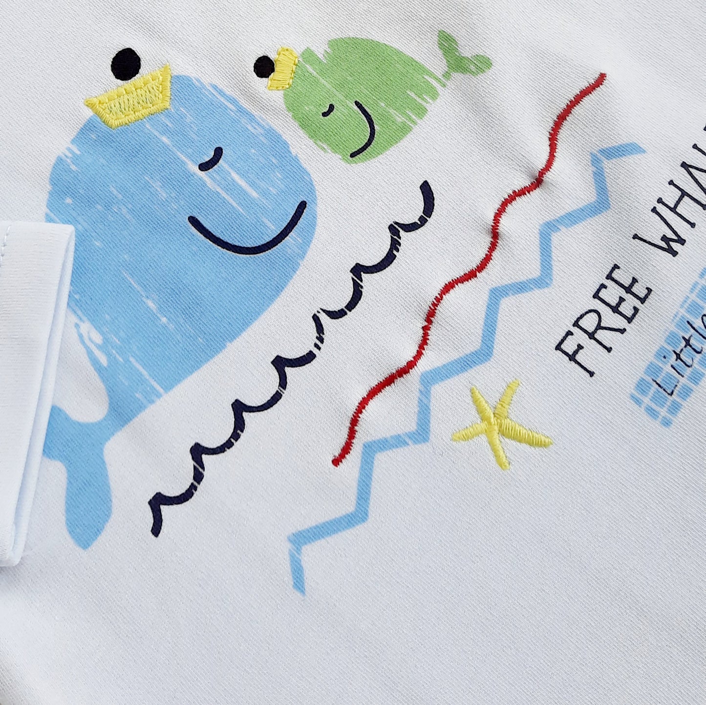 Blue Whale Babygro Set