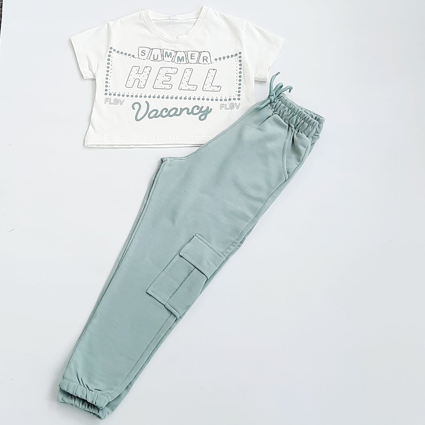 Kay Older Girls Tee & Combat Pants