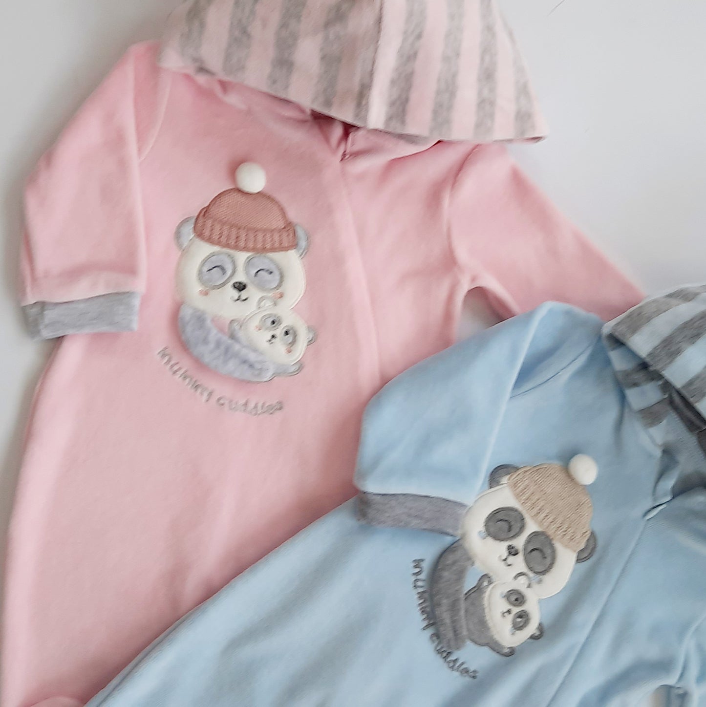 Baby Bear Velour Babygro