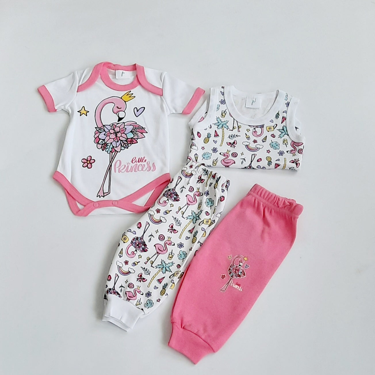 Baby Girls Flamingo Body & Leggings 2 Pack