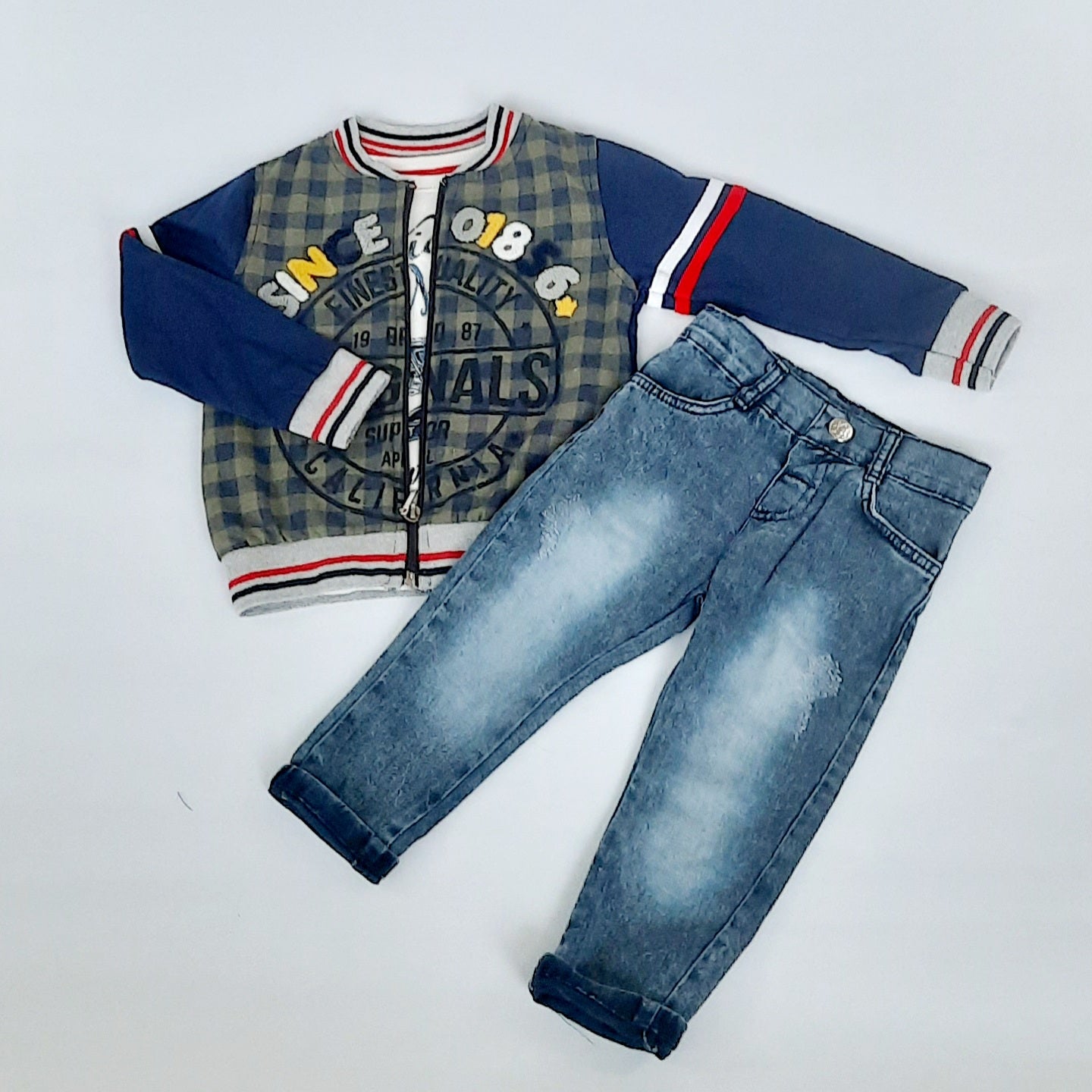 Dalton Boys Baseball Jacket Tee Jeans