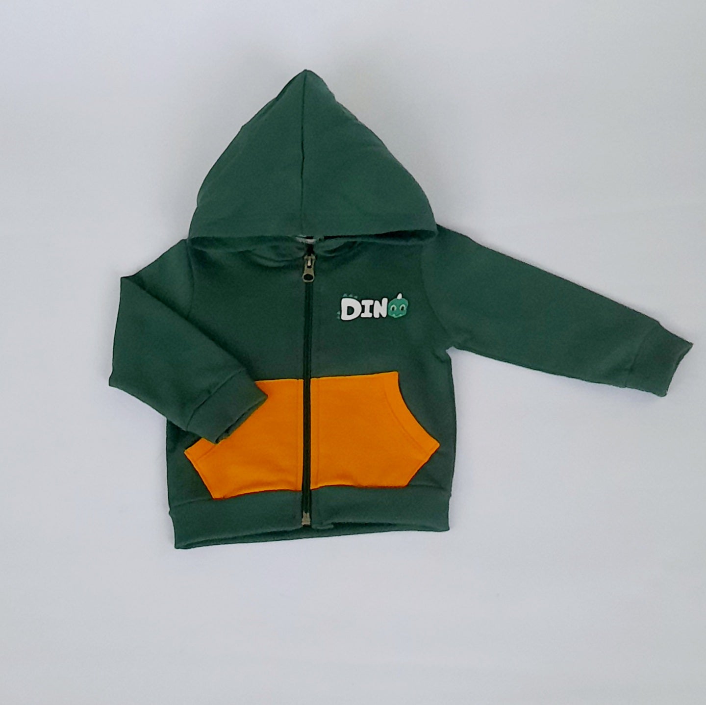 Don Baby Boy Khaki Cotton Hoodie