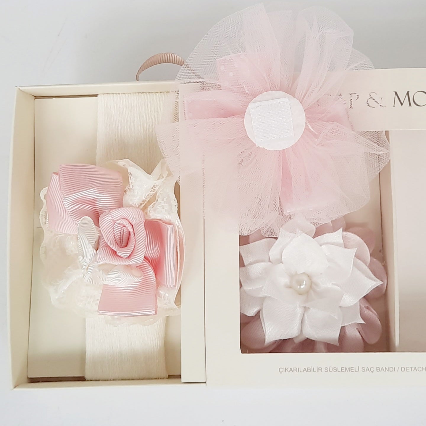 Bowie Girls 3 Headband Bow Box