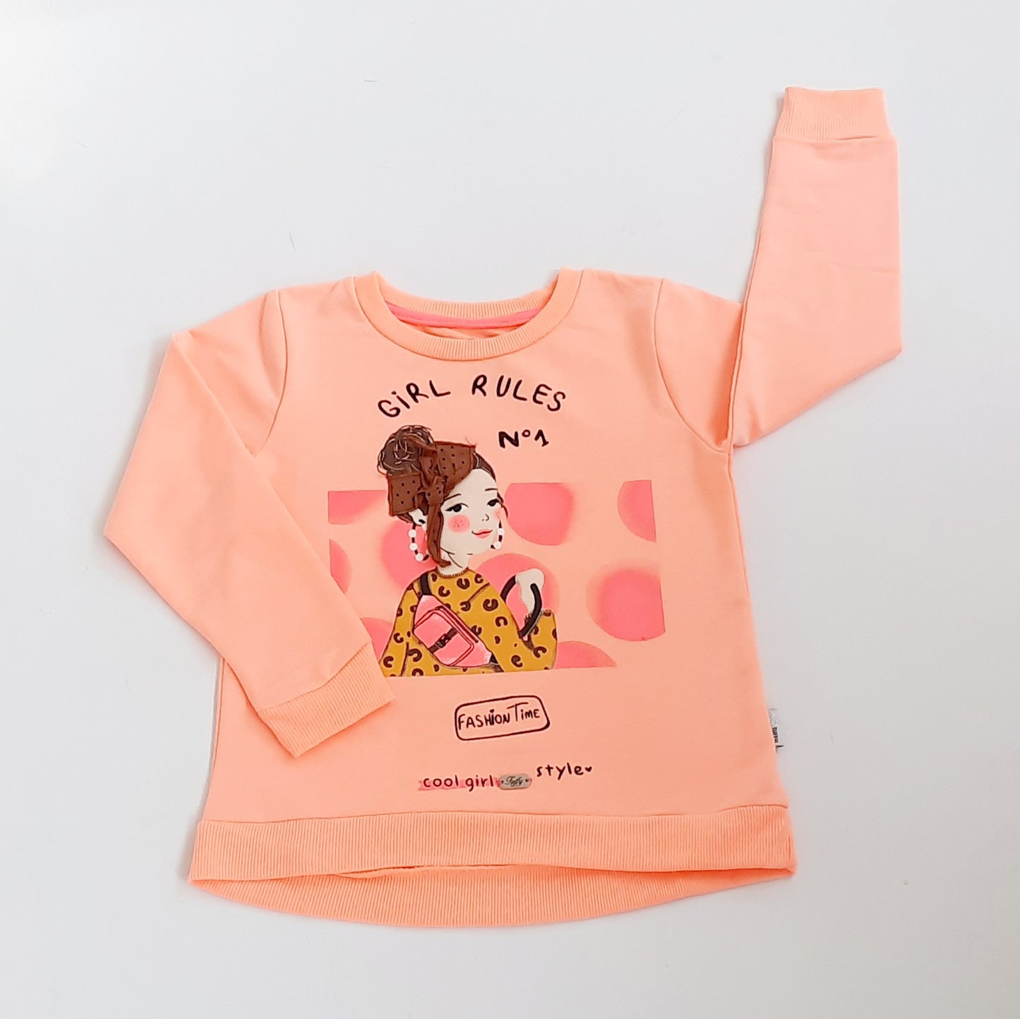 Colette Older Girls Neon Orange Sweatshirt