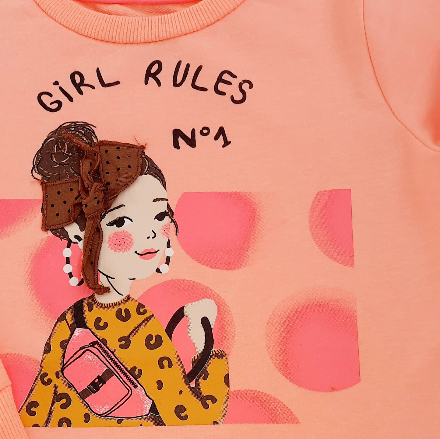 Colette Older Girls Neon Orange Sweatshirt