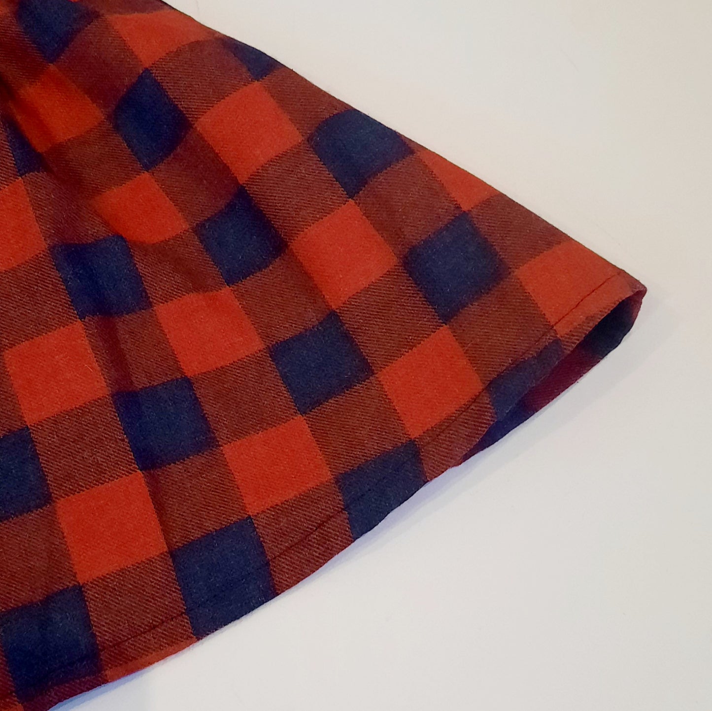 Tamsan Girls Red & Navy Check Dress