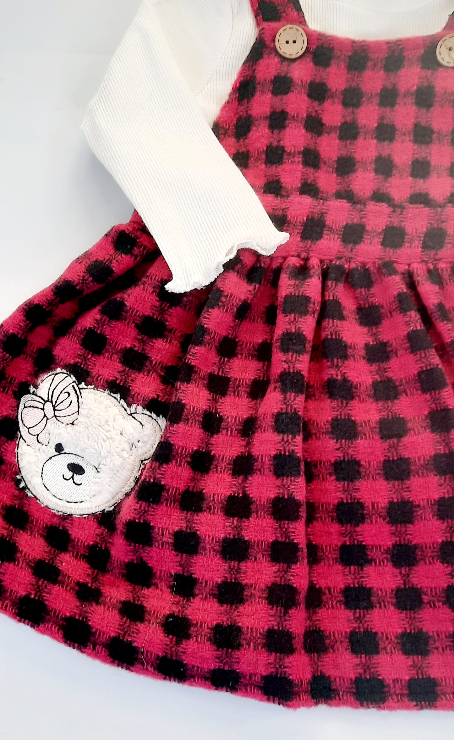 Cindy Baby Girl's Bear Pinafore & Tee