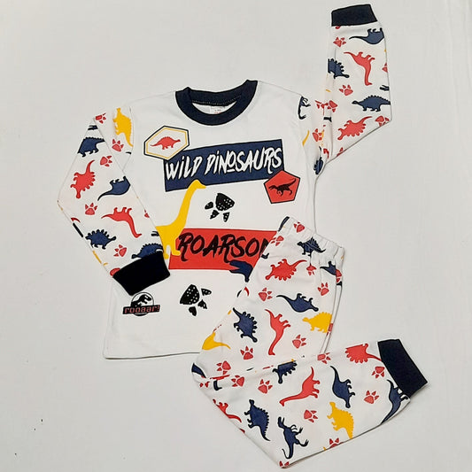 Jason Boys Cotton Dino Pajamas