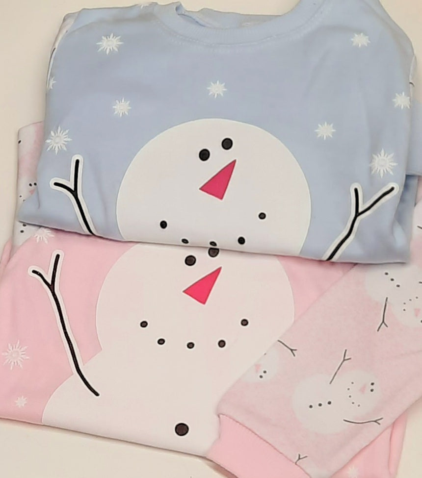 Cotton Snowman Pajamas
