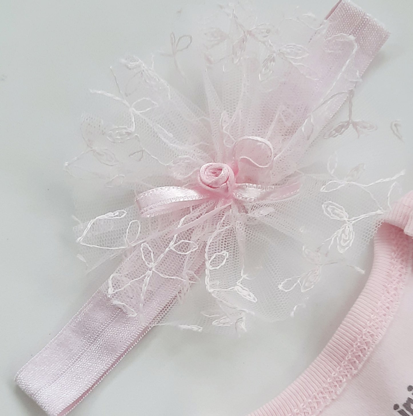 Gina Baby Girls Pink Lace Dress