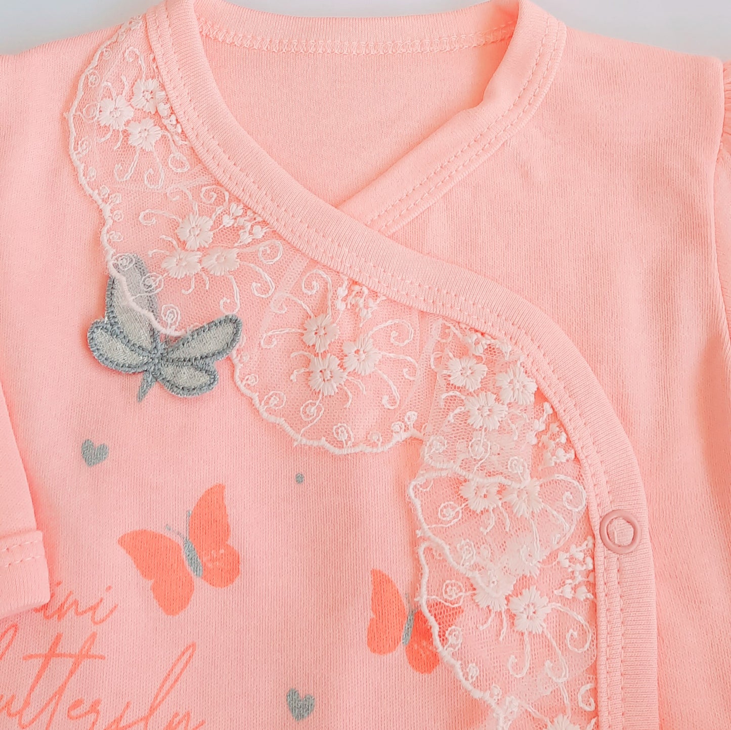 Kelly Baby Girls Peach Butterfly Set