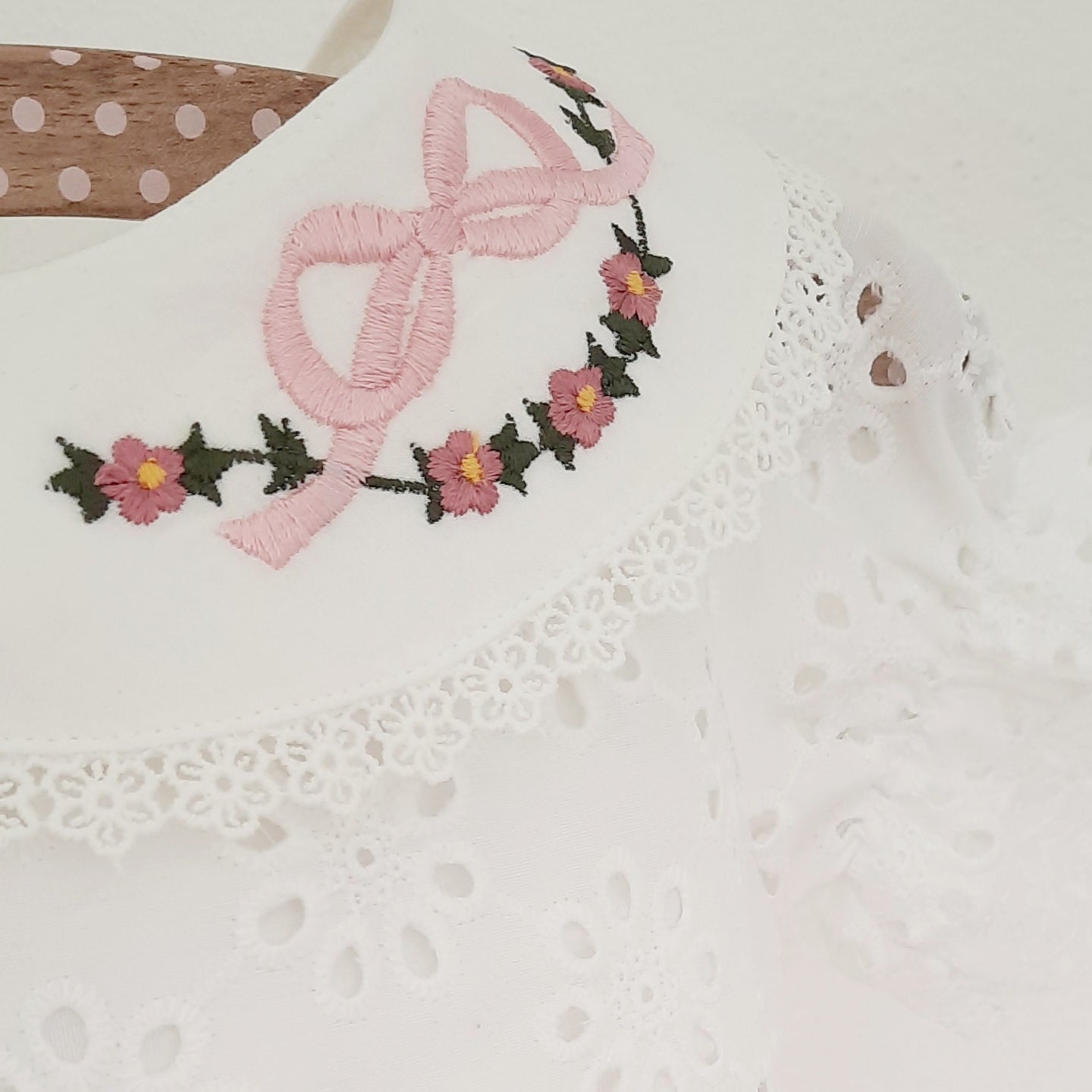 Ava Baby Girls White Cotton Dress