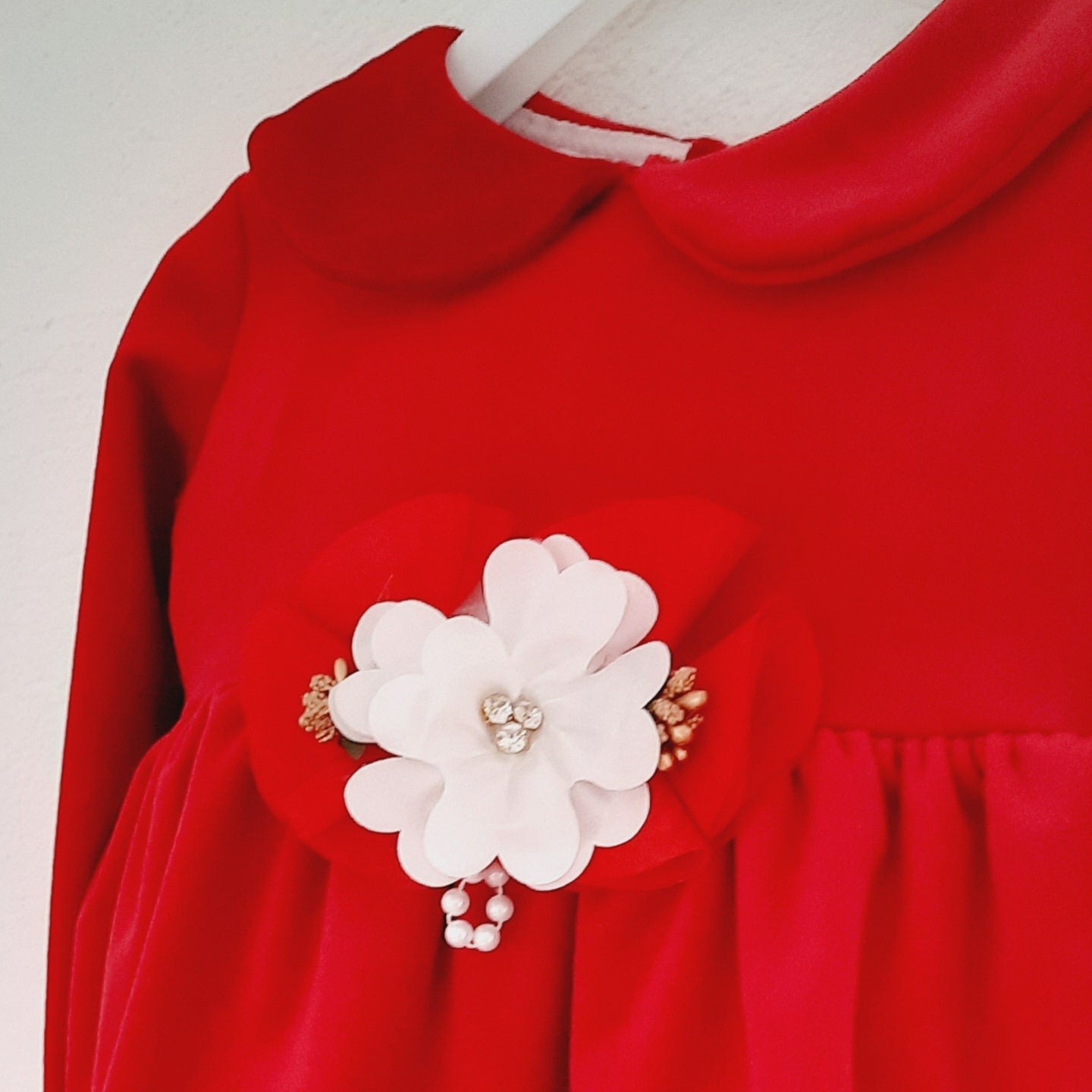 Robyn Girl Red Velvet Dress