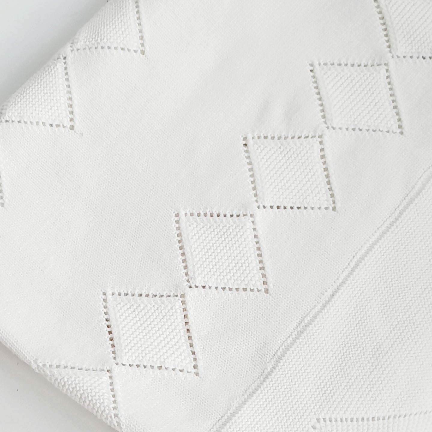 Baby Christening Off White Blanket
