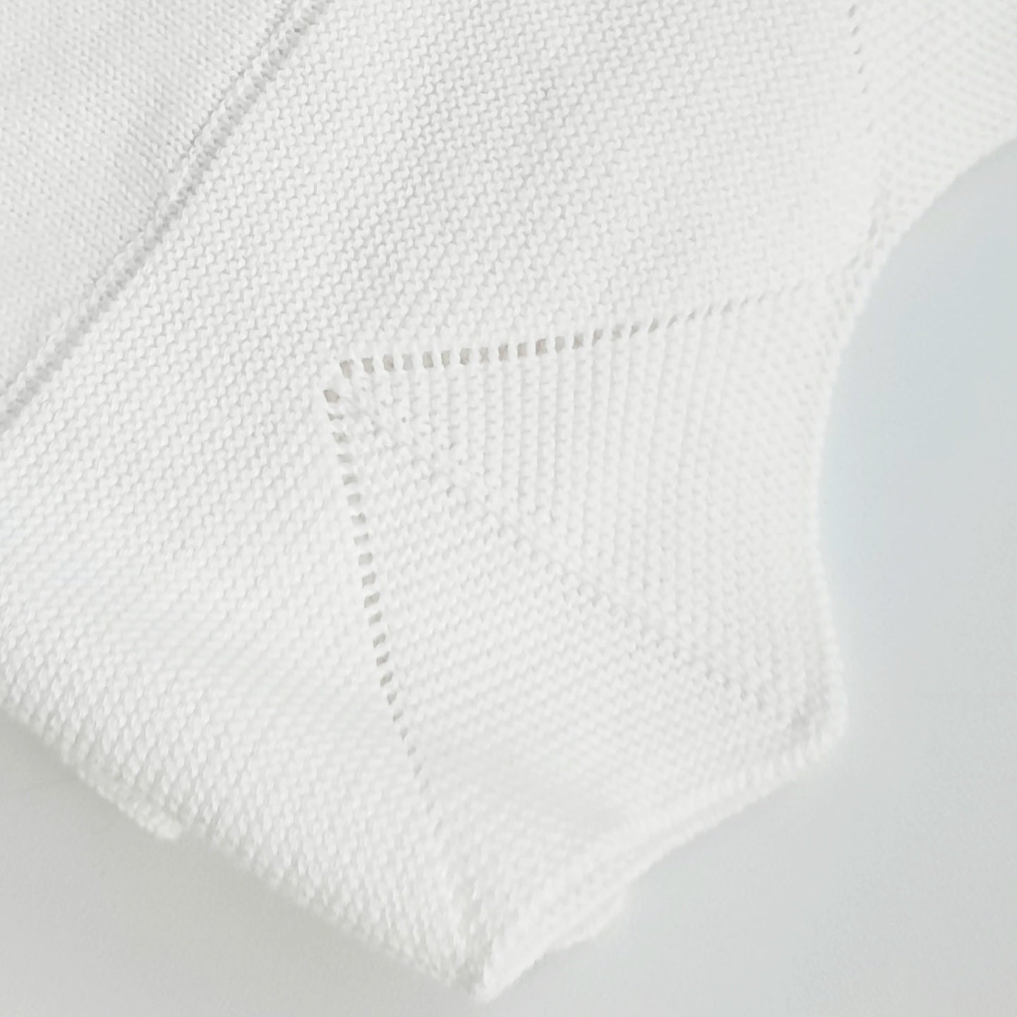 Baby Christening Off White Blanket