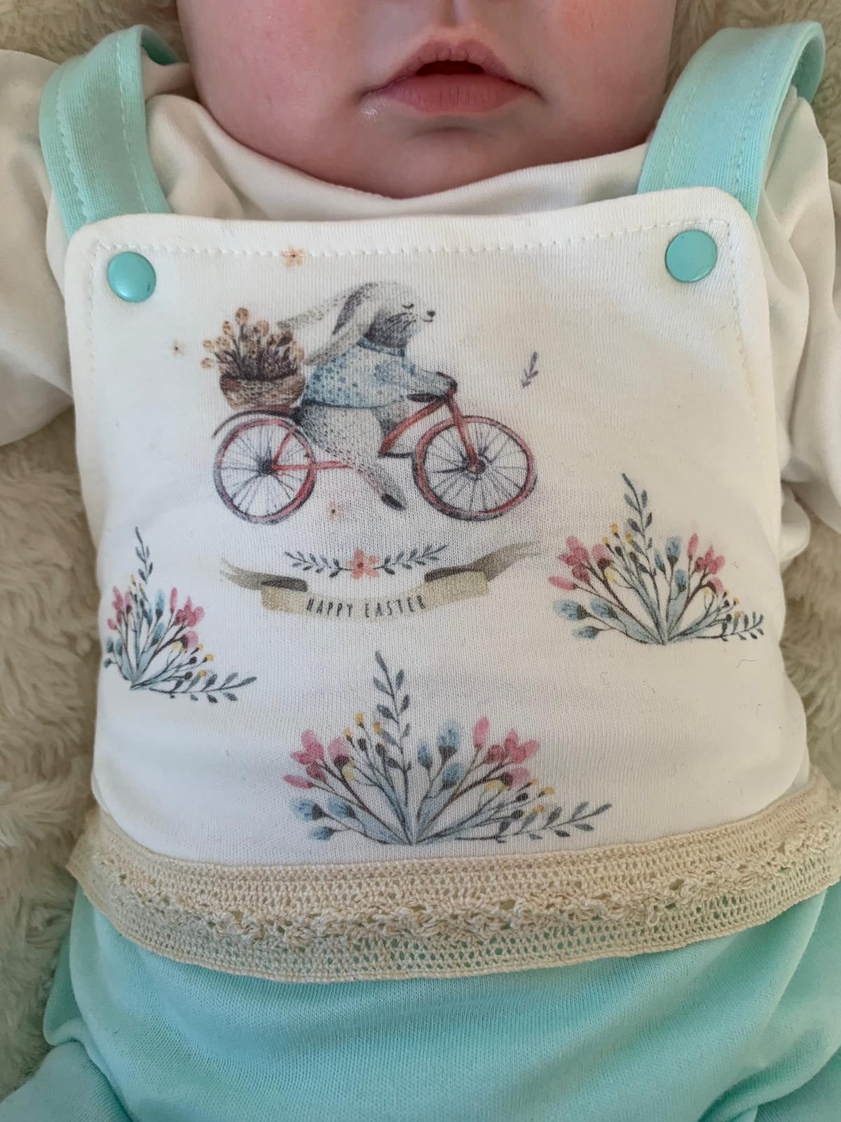 Sandy Baby Girl's Dungarees & Tee