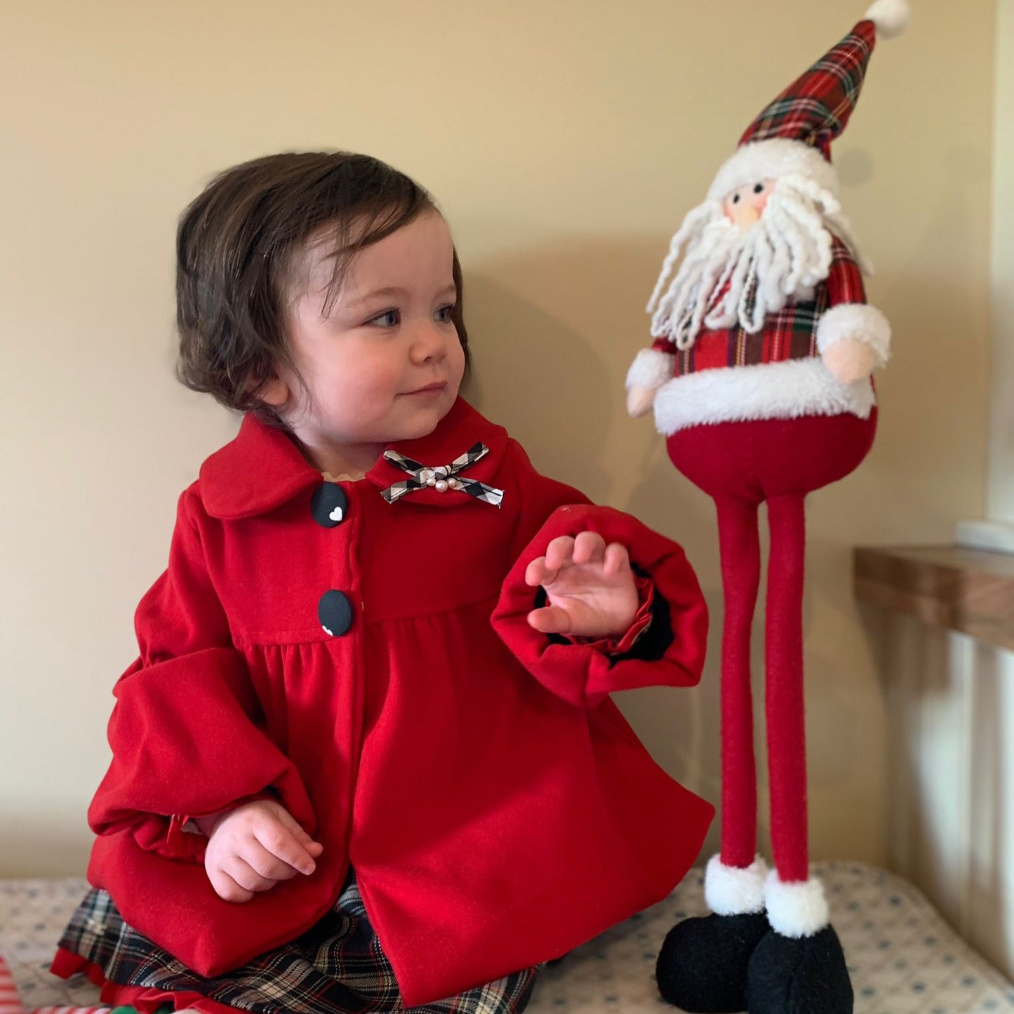 Krissy Baby Girls Red Coat