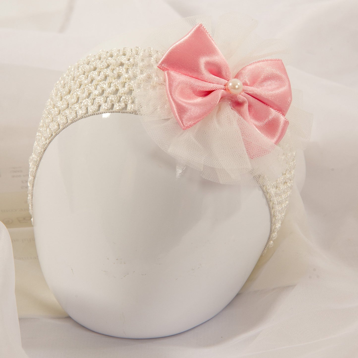 Single Tutu Hair band - Pink Pearl