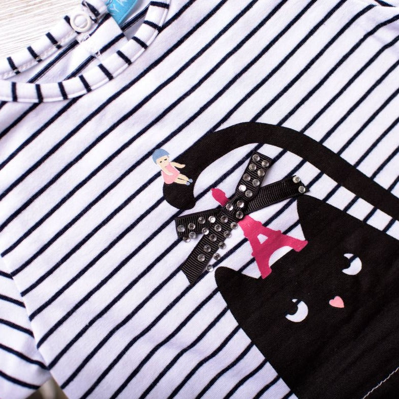 ky ky kids black cat motif closeup