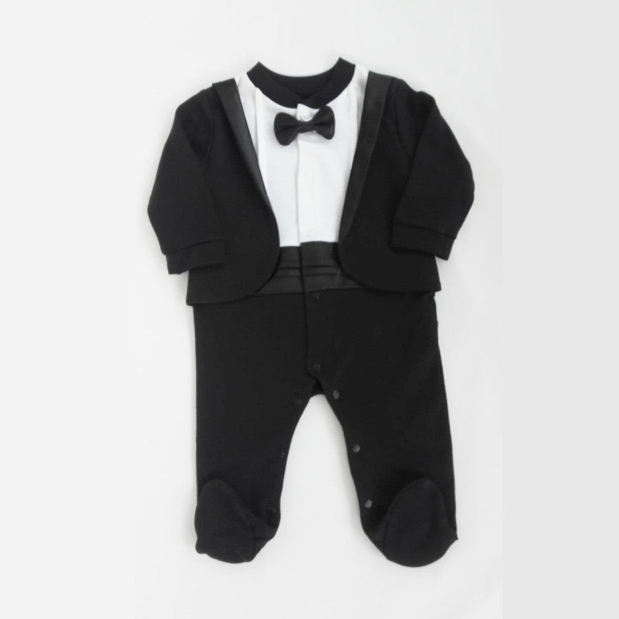 Baby Boy’s Tuxedo Babygrow