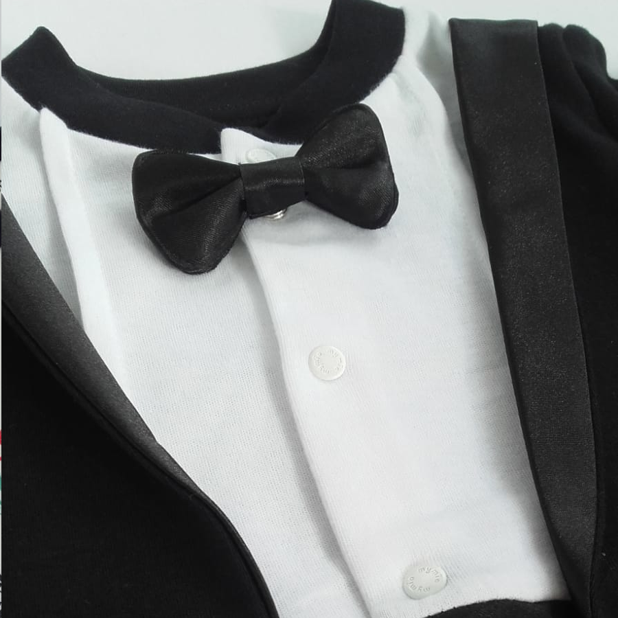 Baby Boy’s Tuxedo Babygrow