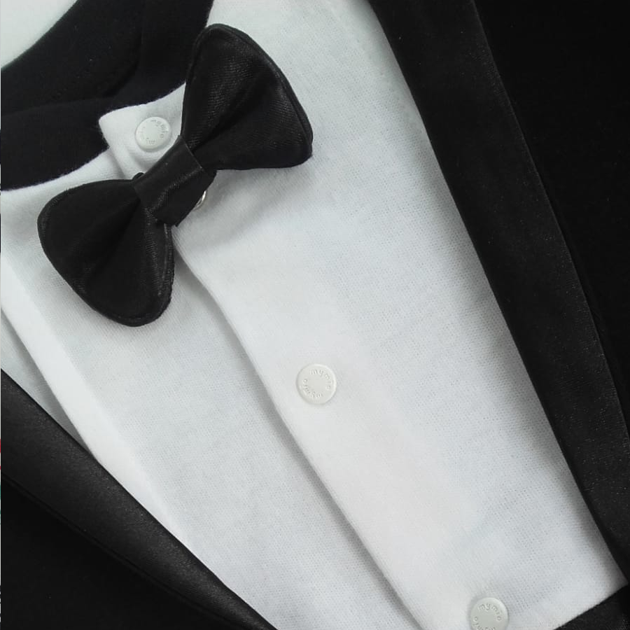 Baby Boy’s Tuxedo Babygrow