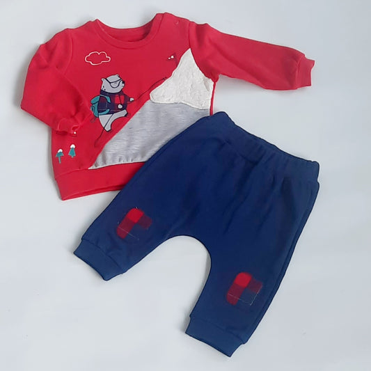 Ben Baby Boys Red Playsuit