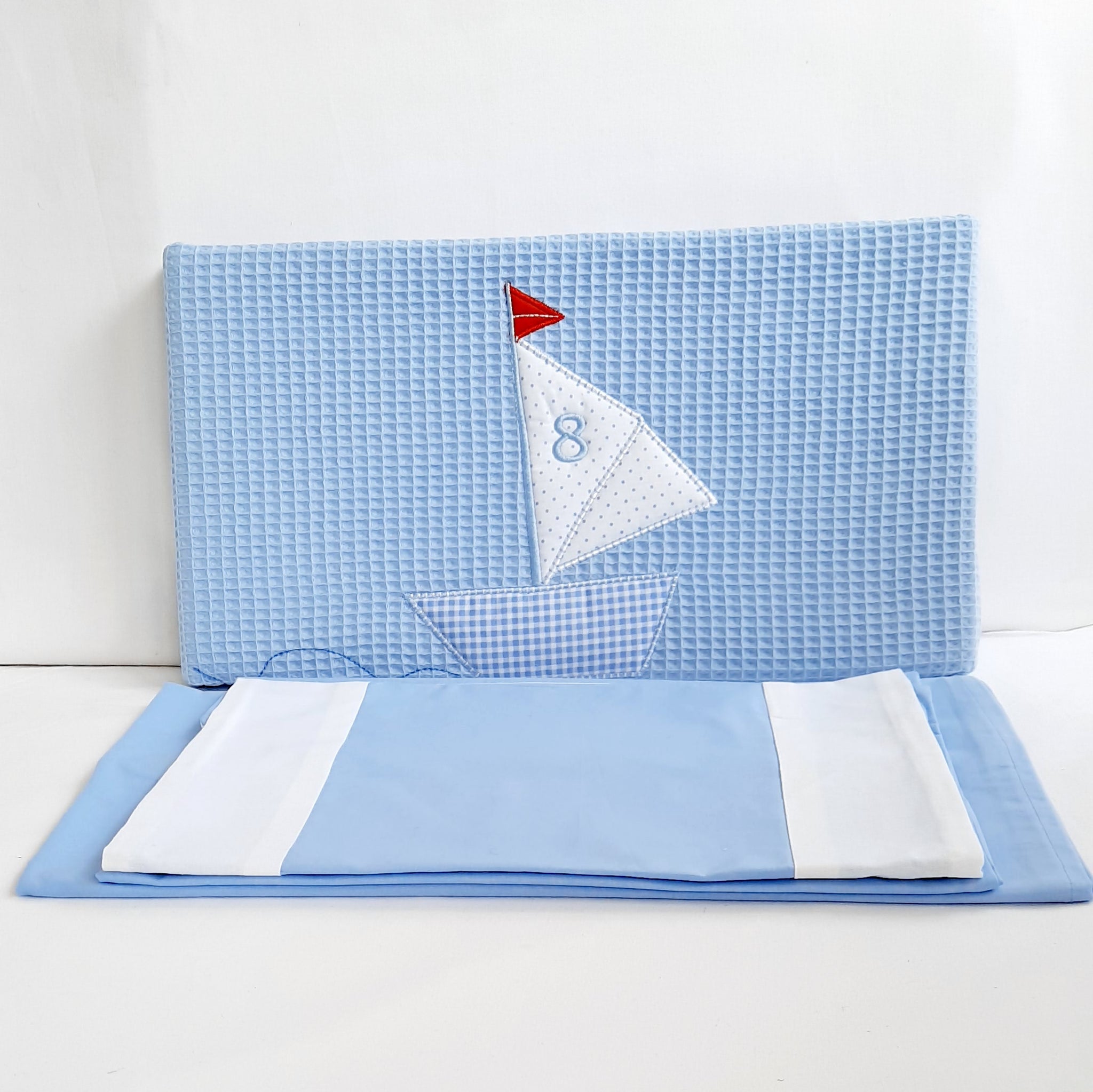 Little Boats Cotbed Bedding Set