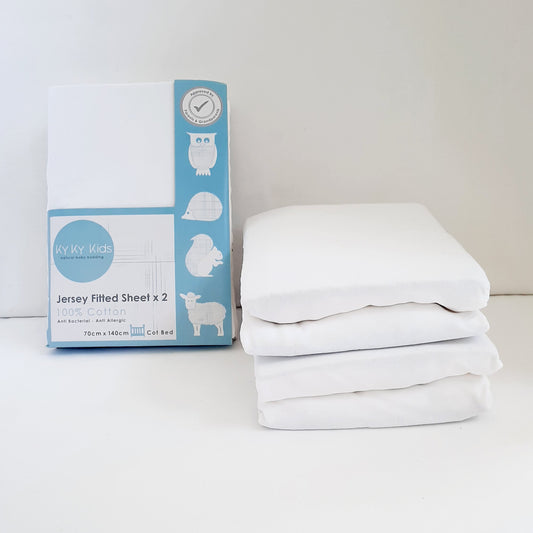 Cotbed "So Soft" Fitted Sheets 2 Pack - 70 x 140 cm