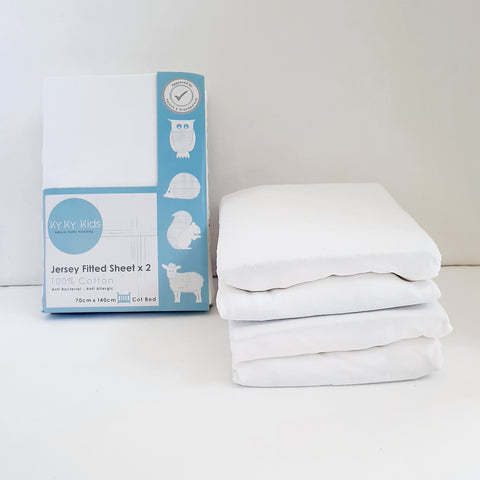 Cot "So Soft" Fitted Sheet 2 Pack - 60 x 120 cm