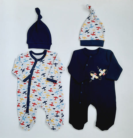Twins Gift Set - Babygro & Hat