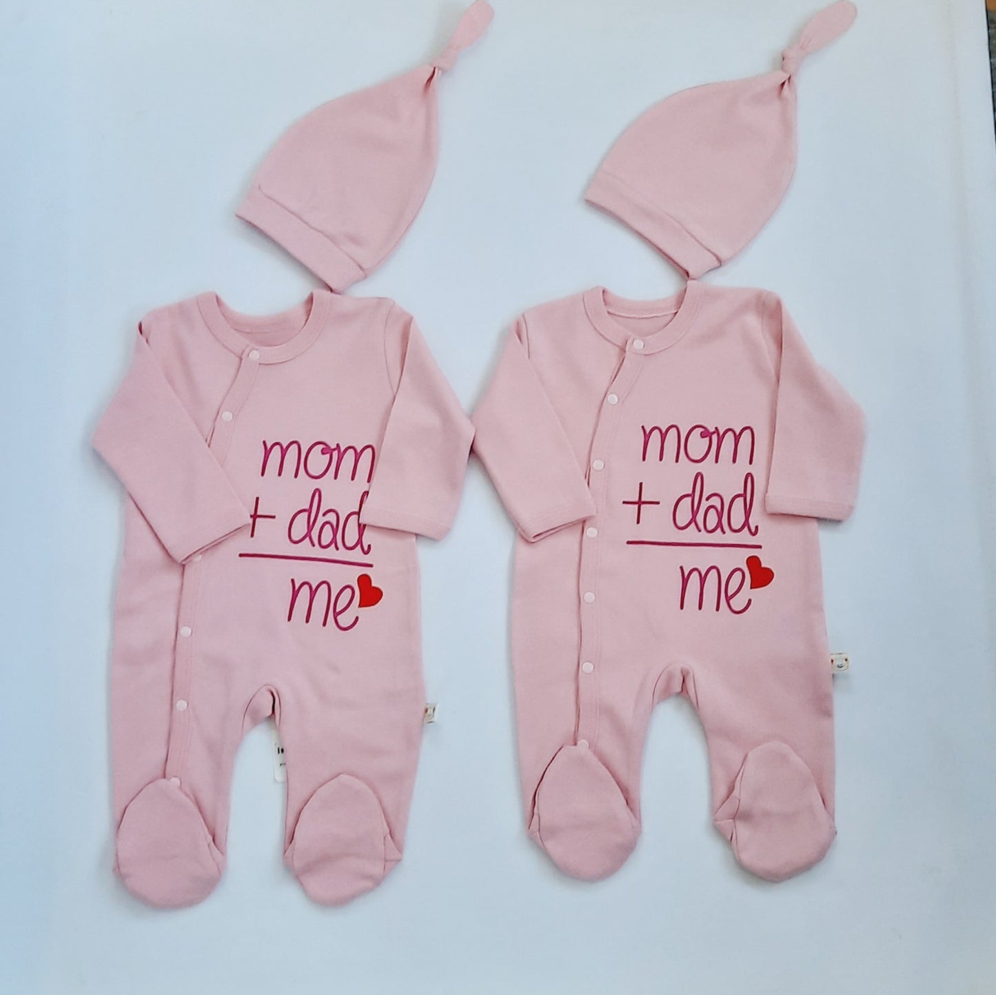 Twin Girl Babygro Gift Set