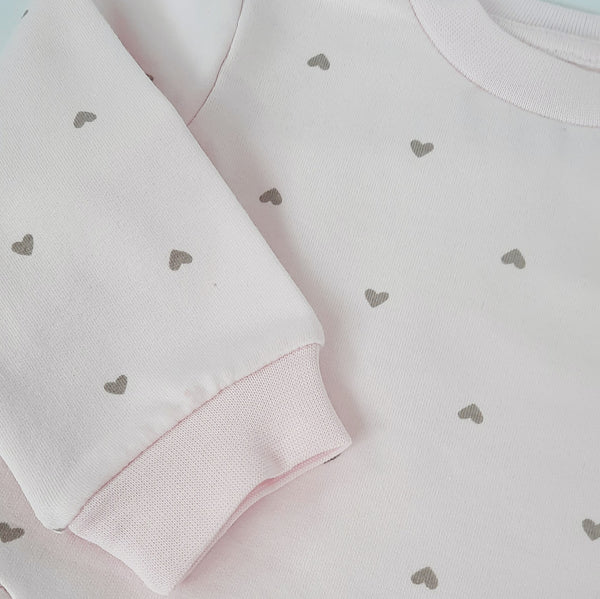 Jules Girl's Pink Heart Playsuit