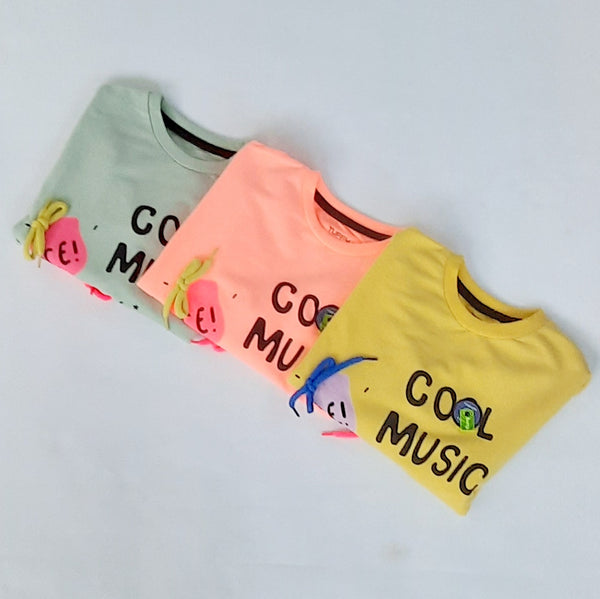 Older Girl's Pink Cool Music Sweatshirt