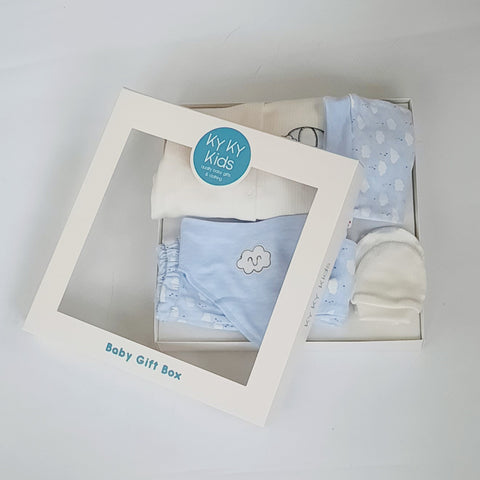 Colin Baby Boy Gift Box Blue Clouds