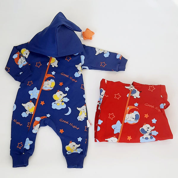 Baby Gender Neutral Elephant Sleep Suit