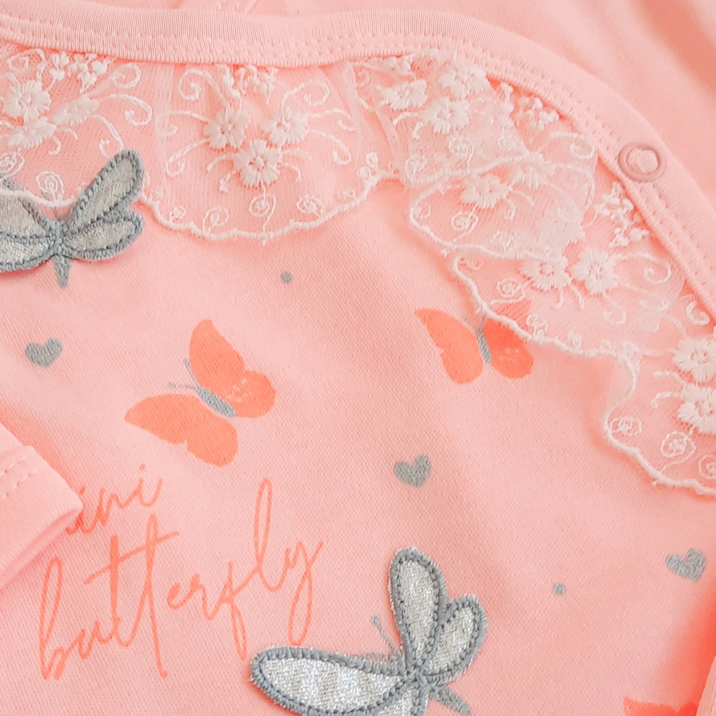 Kelly Baby Girls Peach Butterfly Set