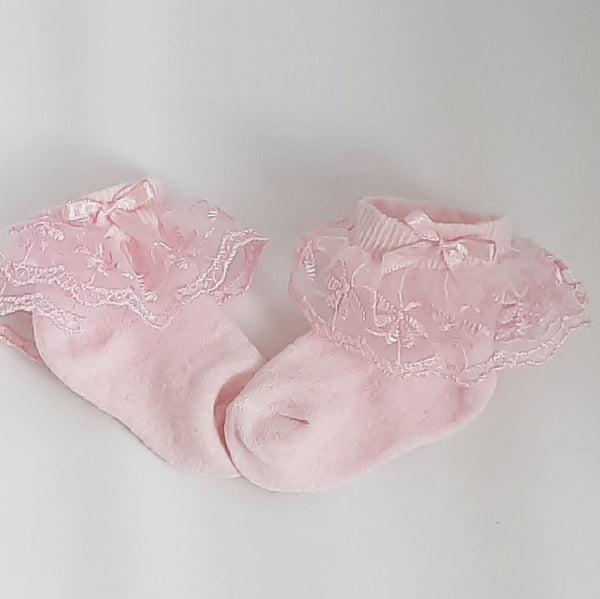 Baby Socks with lace frill