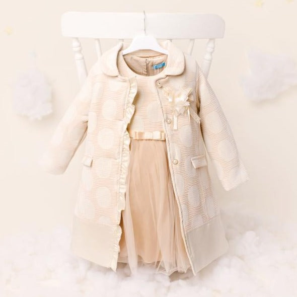 ky ky kids cream circle dress 