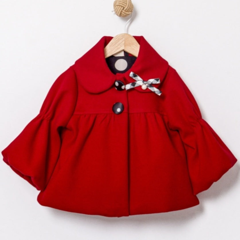 Krissy Baby Girls Red Coat