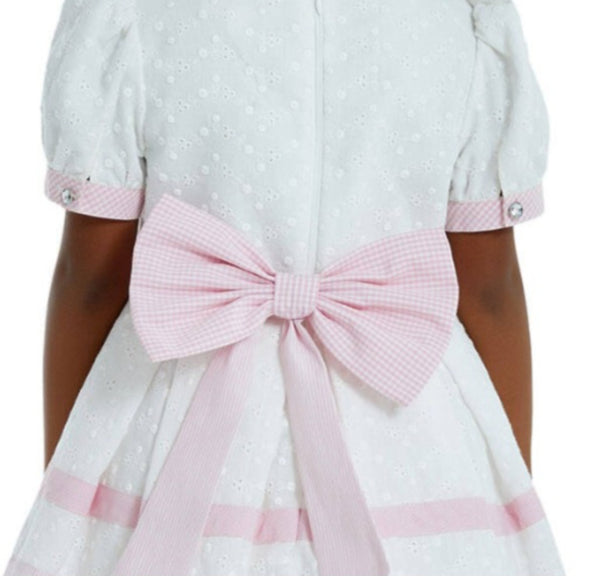 Aideen Girls Pink Balloon Dress